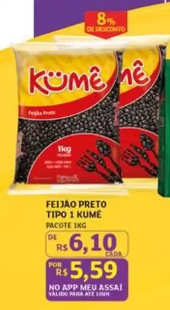 Feijão preto tipo 1 kumê