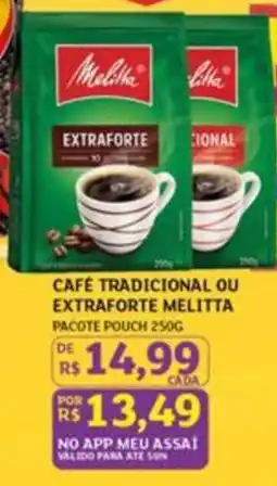 Assaí Atacadista Café tradicional ou extraforte melitta oferta