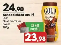 Zaffari Achocolatado em pó diet gold premium sweet oferta