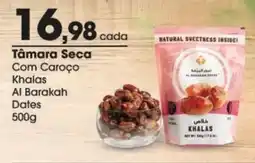 Zaffari Tâmara seca com caroço khalas al barakah dates oferta
