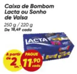 Dia Sonho de valsa - caixa de bombom oferta