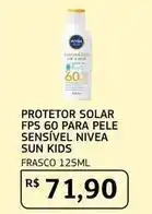 Assaí Atacadista Nivea - protetor solar fps 60 para pele sensiviel sun kids oferta