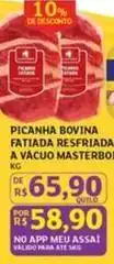 Bovina - picanha bovina fatiada resfriada a vacuo masterbo