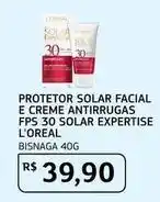 Assaí Atacadista L'oréal - protetor solar facial e creme antirrugas fps 30 solar expertise oferta