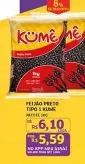 Assaí Atacadista De - feijao preto tipo 1 oferta