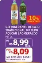 Assaí Atacadista São geraldo - refrigerante de caju tradicional ou zero açúcar oferta