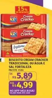 Assaí Atacadista Fortaleza - biscoito cream cracker tradicional ou agua e sal oferta