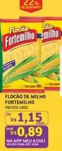 Assaí Atacadista Fortemilho - flocao de milho oferta