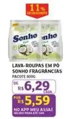 Assaí Atacadista Sonho - lava-roupas em po fragrâncias oferta