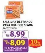 Assaí Atacadista Seara - salsicha de frango para hot-dog oferta