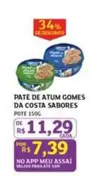 Assaí Atacadista Gomes da costa - pate de atum oferta