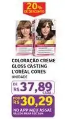 Assaí Atacadista L'oréal - coloração creme gloss casting oferta
