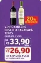Assaí Atacadista Tarapacá cosecha - vinho chileno cosecha oferta