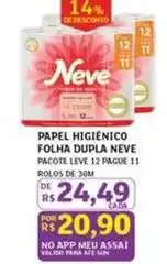 Assaí Atacadista Neve - papel higiênico folha dupla oferta