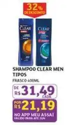 Assaí Atacadista Clear - shampoo men tipos oferta