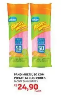 Assaí Atacadista Alklin - pano multiuso com picate cores oferta
