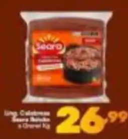 Barracão Supermercado ling calabresa seara bolo de a churras oferta