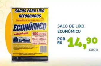 Saco de lixo econômico
