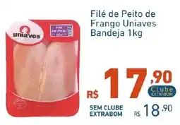 Extrabom Supermercados Filé de Peito de Frango Uniaves oferta