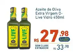 Extrabom Supermercados Azeite de Oliva Extra Virgem O-Live Vidro oferta