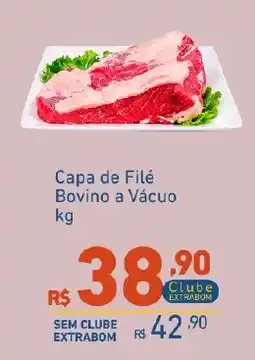 Extrabom Supermercados Capa de Filé Bovino a Vácuo oferta