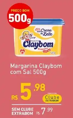 Extrabom Supermercados Margarina claybom com sal oferta