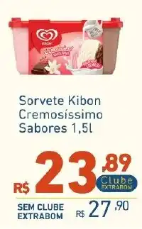 Extrabom Supermercados Sorvete Kibon Cremosíssimo Sabores oferta
