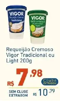 Extrabom Supermercados Requeijão cremoso vigor tradicional ou light oferta