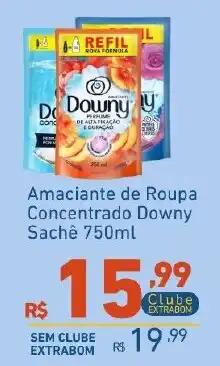 Extrabom Supermercados Amaciante de Roupa Concentrado Downy Sachê 750ml oferta