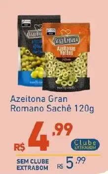 Extrabom Supermercados Azeite de oliva romano sachê oferta