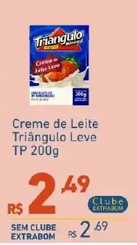Extrabom Supermercados Creme de Leite Triângulo Leve oferta