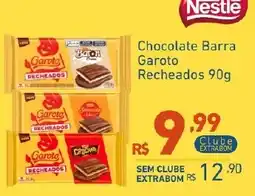 Extrabom Supermercados Chocolate Barra Garoto Recheados oferta