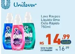 Extrabom Supermercados Lava Roupas Líquido Omo Ciclo Rápido oferta