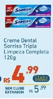 Extrabom Supermercados Creme Dental Sorriso Tripla Limpeza Completa oferta