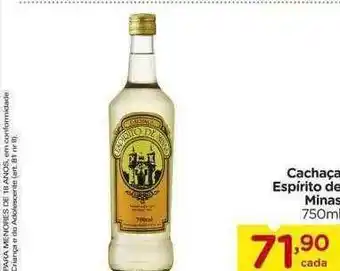 Carrefour Cachaça Espírito De Minas oferta