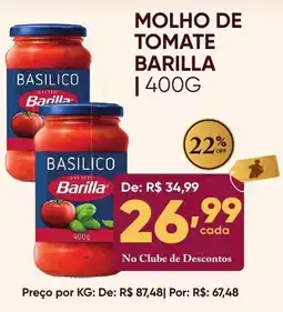 Pais e Filhos Supermercados molho de tomate barilla oferta
