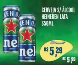 Sempre Vale Supermercados Cerveja s/ álcool heineken lata oferta