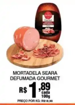 Supermercados Alvorada Mortadela seara defumada gourmet oferta