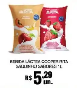 Supermercados Alvorada bebida láctea cooper rita saquinho sabores oferta