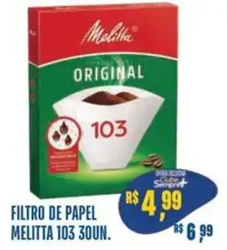 Sempre Vale Supermercados Filtro de papel melitta 103 30un. oferta