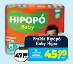 Safra Supermercados Fralda hipopó baby hiper oferta