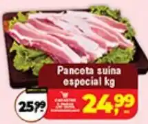 Safra Supermercados Panceta suína especial kg oferta
