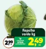Safra Supermercados Repolho verde kg oferta