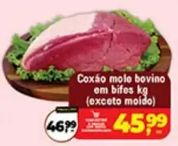 Safra Supermercados Coxão mole bovino em bifés kg oferta