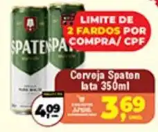 Safra Supermercados Cerveja Spaten lata oferta