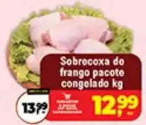 Safra Supermercados Sobrecoxa do frango pacote congelado oferta