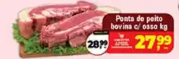 Safra Supermercados Ponta do poito bovina c/ osso kg oferta