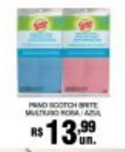 Supermercados Alvorada Pano scotch brite multiblo rosa / azul oferta