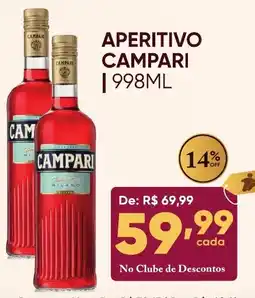 Pais e Filhos Supermercados Aperitivo campari oferta