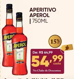 Pais e Filhos Supermercados Aperitivo aperol oferta